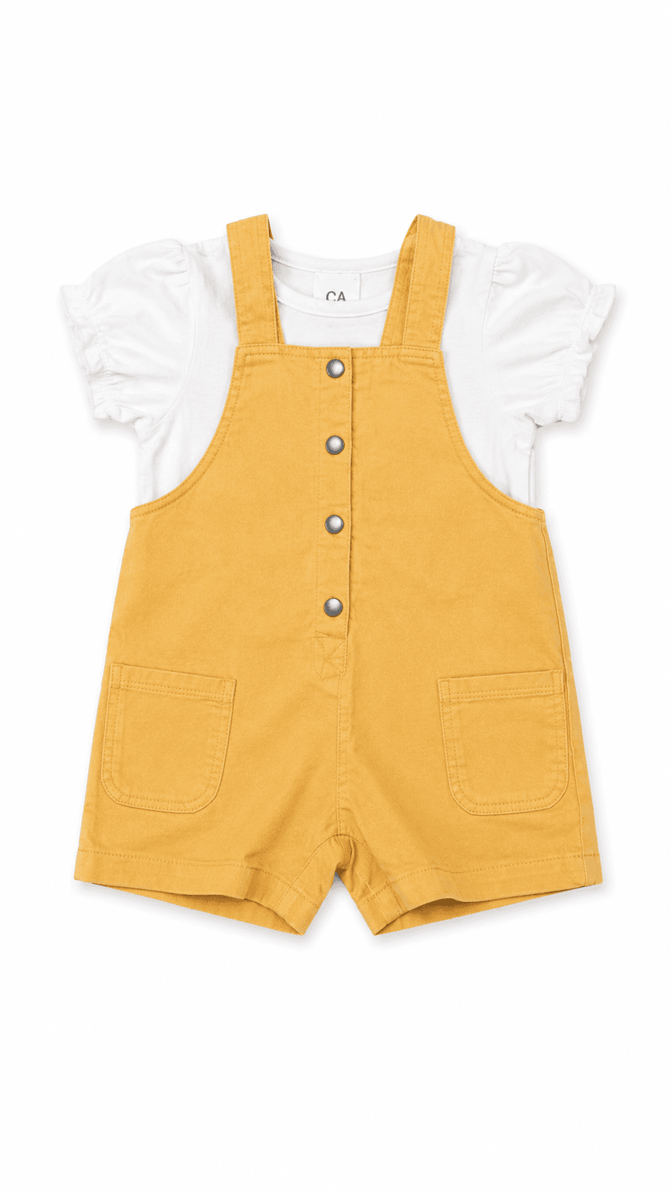 Ensemble Salopette Jaune et Blanc